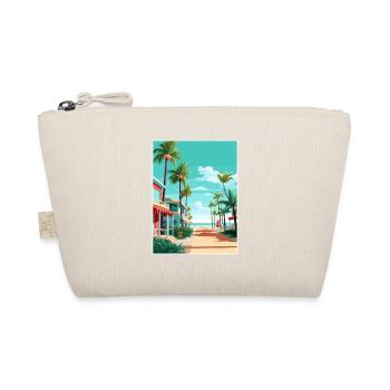 South Beach Texas Vintage Travel Poster Souvenir - Organic Pouch - nature - Front