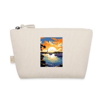 Pearl Harbor Hawaii Vintage Reiseposter Souvenir - Bio-Täschchen - Natur - Vorne