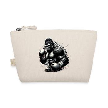 Gorilla Boxer Kämpfer Boxen Geschenk - Bio-Täschchen - Natur - Vorne