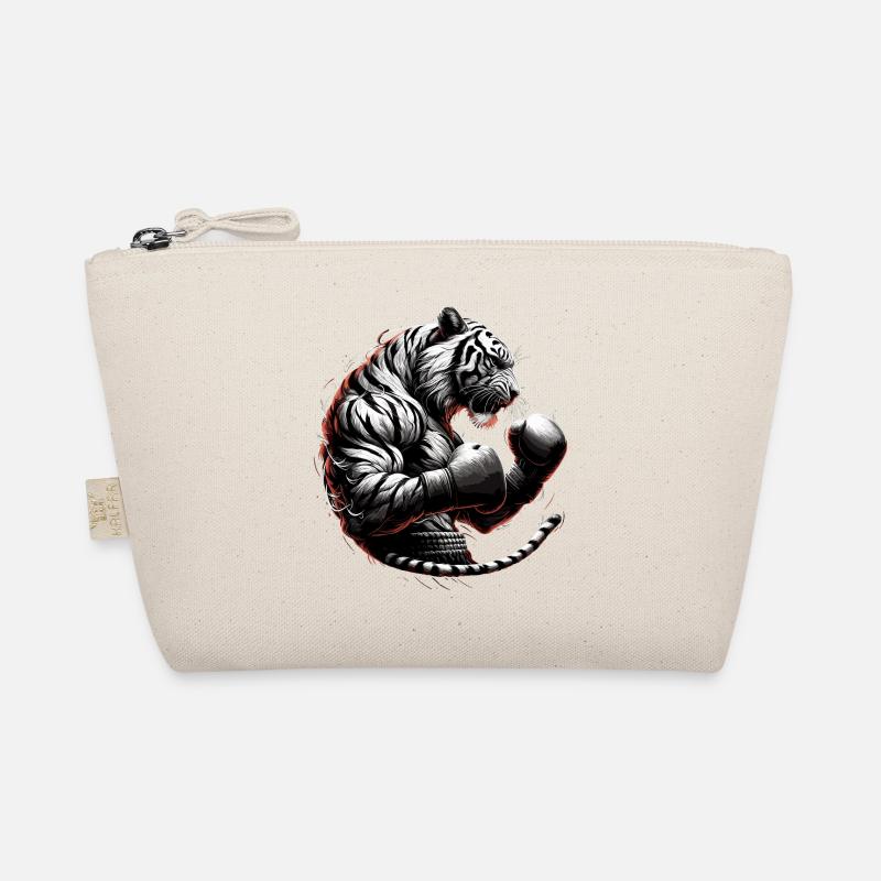 Tiger Boxer Kämpfer Boxen Geschenk Bio-Täschchen