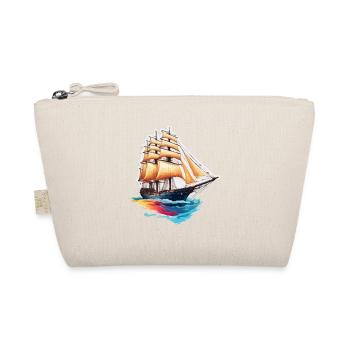 Piraten Schiff / Boot / Meer / Ocean / Wellen - Bio-Täschchen - Natur - Vorne