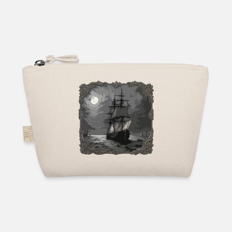 Pirate Ship / Boat / Sea / Ocean / Waves Organic Pouch