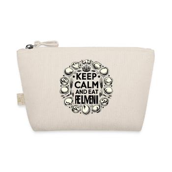 Keep Calm and Eat Pelmeni Russian Gift - Organic Pouch - nature - Front