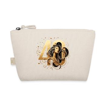 40 ans d’or femme 40e cadeau d’anniversaire - Trousse biologique - nature - Devant