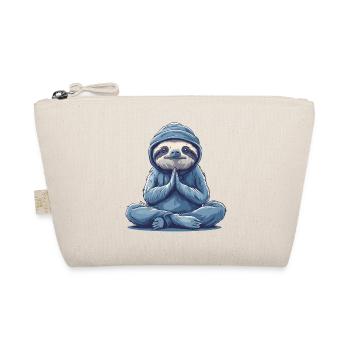 Faultier Yoga Entspannung Chillen Geschenk - Bio-Täschchen - Natur - Vorne