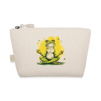 Yoga, Grenouille, Relaxation, Détente, Méditation - Trousse biologique - nature - Devant