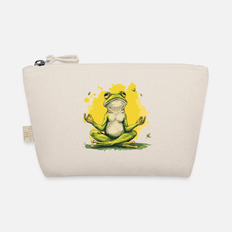 Yoga, Frog, Relaxation, Chilling, Meditation Organic Pouch