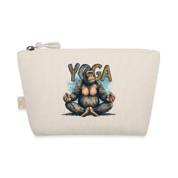 Yoga Monkey Relaxation Chilling Meditation Namaste - Organic Pouch - nature - Front