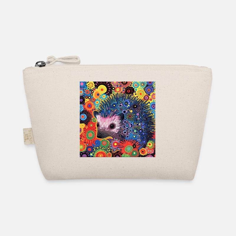 igel, bunt, tier, geschenk, geschenkidee Bio-Täschchen