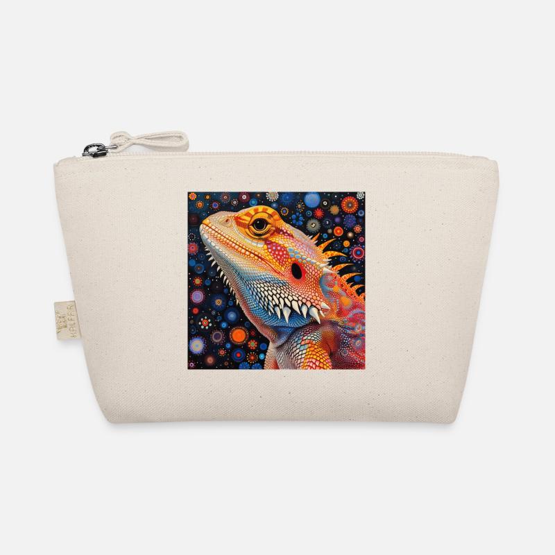 Bartagamen, bunt, tier, geschenk, geschenkidee - Bio-Täschchen - Natur