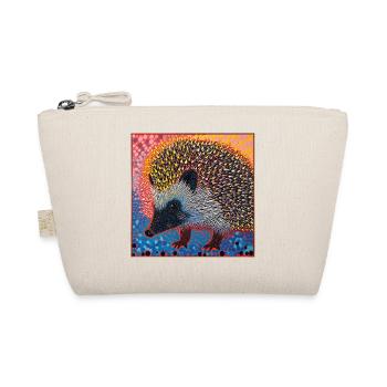 igel, bunt, tier, geschenk, geschenkidee - Bio-Täschchen - Natur - Vorne