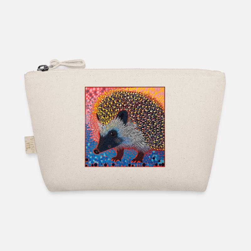 igel, bunt, tier, geschenk, geschenkidee Bio-Täschchen