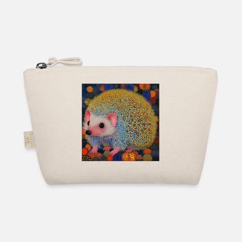 igel, bunt, tier, geschenk, geschenkidee Bio-Täschchen
