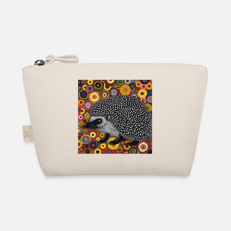 igel, bunt, tier, geschenk, geschenkidee Bio-Täschchen