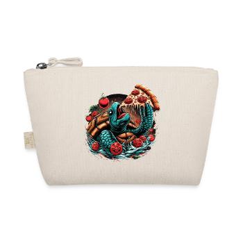 Turtle Pizza Tomato Design - Organic Pouch - nature - Front