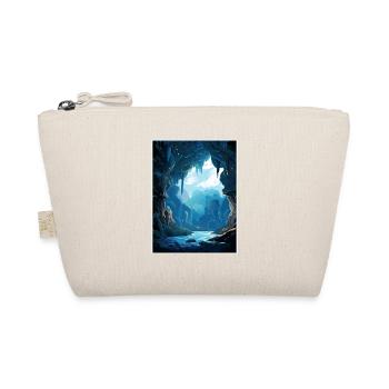 Waitomo Caves New Zealand Vintage Travel Poster - Organic Pouch - nature - Front