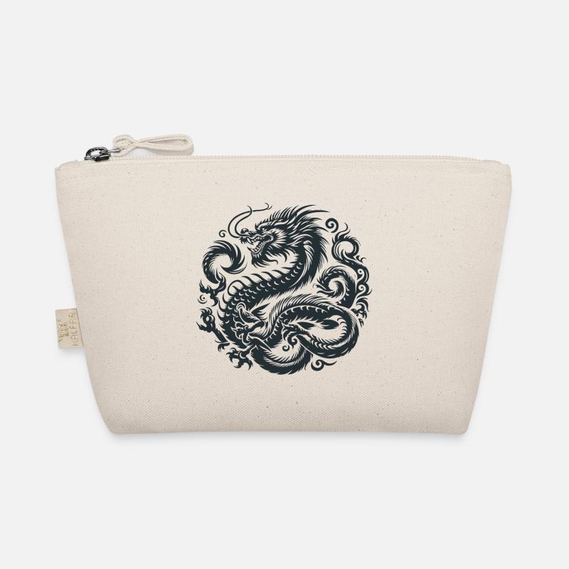 Chinesisches Drachen-Tattoo Bio-Täschchen