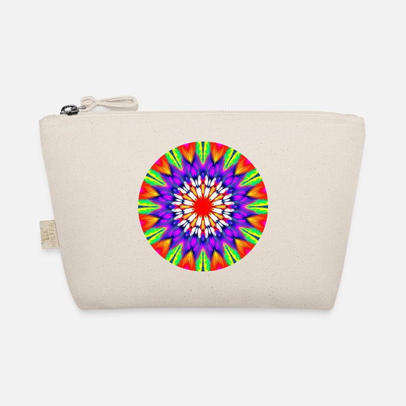 Kaléidoscope Mandala Couleur Rush Trousse biologique