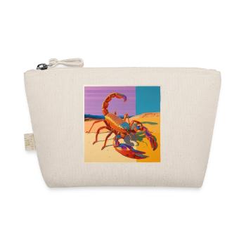 scorpion, bunt, tier, geschenk, geschenkidee - Bio-Täschchen - Natur - Vorne