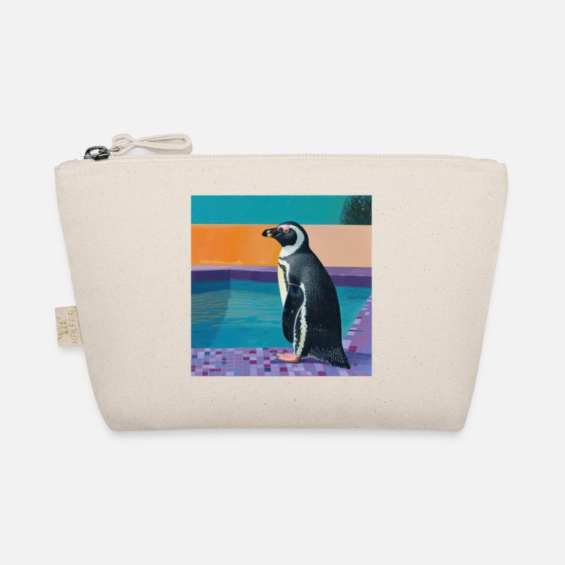 pinguin, bunt, tier, geschenk, geschenkidee Bio-Täschchen