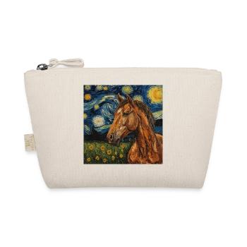 Horse Van Gogh - Organic Pouch - nature - Front