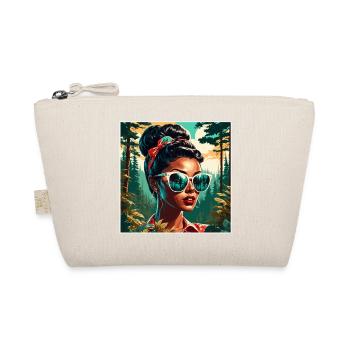 Rockabilly / Pin-up Girl / Girl Power / 50s - Organic Pouch - nature - Front
