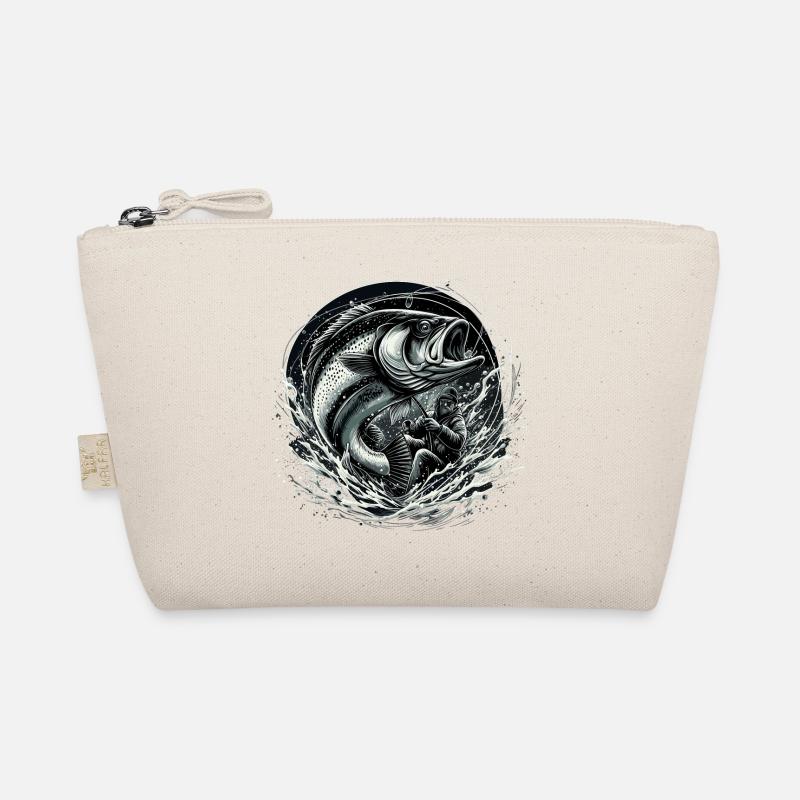 Angeln Angler dynamisch Geschenk Bio-Täschchen