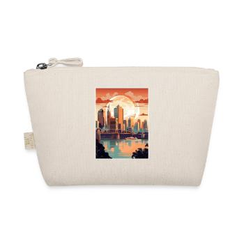 Brisbane Australia Vintage Travel Poster Souvenir - Organic Pouch - nature - Front