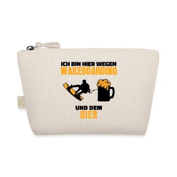 Water Sports Wakesurfing Statement Wakeboard Surfing - Organic Pouch - nature - Front
