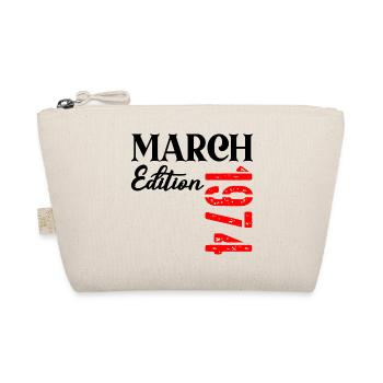 Birthday March 1974 - 53rd anniversary - Organic Pouch - nature - Front