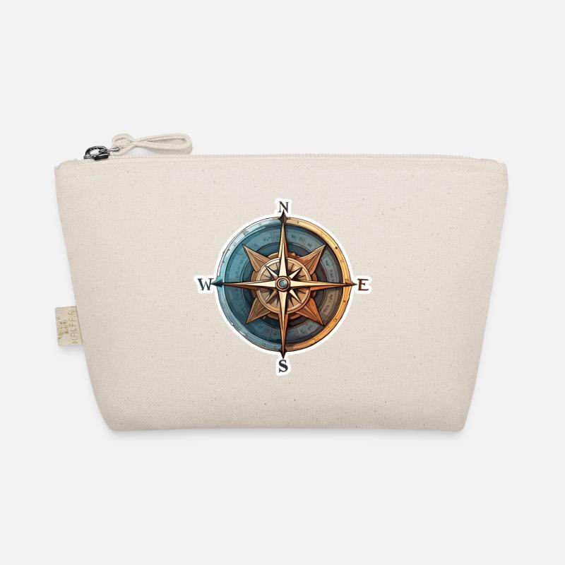 Compass / Cardinal Direction / Travel / Survival Organic Pouch