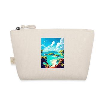 Bahamas Caribbean Vintage Travel Poster Souvenir - Organic Pouch - nature - Front