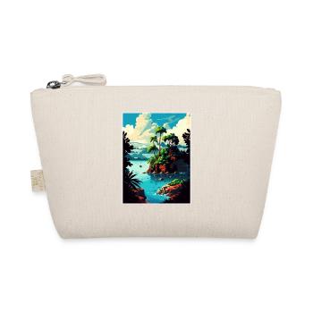Jamaica Caribbean Vintage Travel Poster Souvenir - Organic Pouch - nature - Front