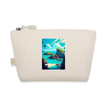Bermudes Caraïbes Vintage voyage affiche Souvenir - Trousse biologique - nature - Devant