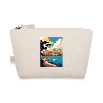 Curaçao Caribbean Vintage Travel Poster Souvenir - Organic Pouch - nature - Front