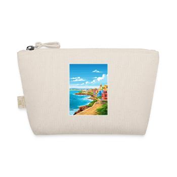 San Juan Karibik Vintage Reiseposter Souvenir - Bio-Täschchen - Natur - Vorne