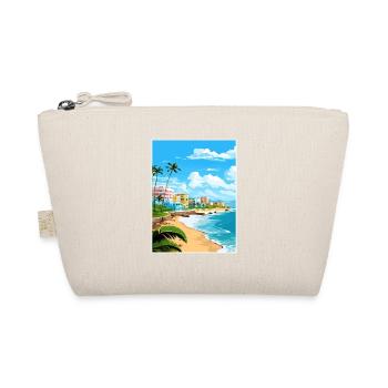 San Juan Karibik Vintage Reiseposter Souvenir - Bio-Täschchen - Natur - Vorne