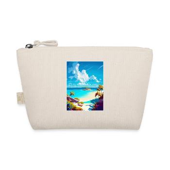 Eleuthera Caribbean Vintage Travel Poster Souvenir - Organic Pouch - nature - Front