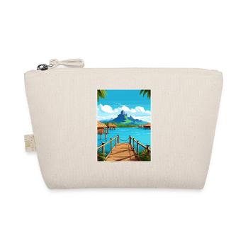 Bora French Polynesia Vintage Travel Poster WPA - Organic Pouch - nature - Front