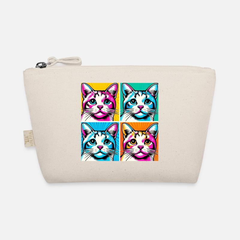 Katze Pop Art Bio-Täschchen