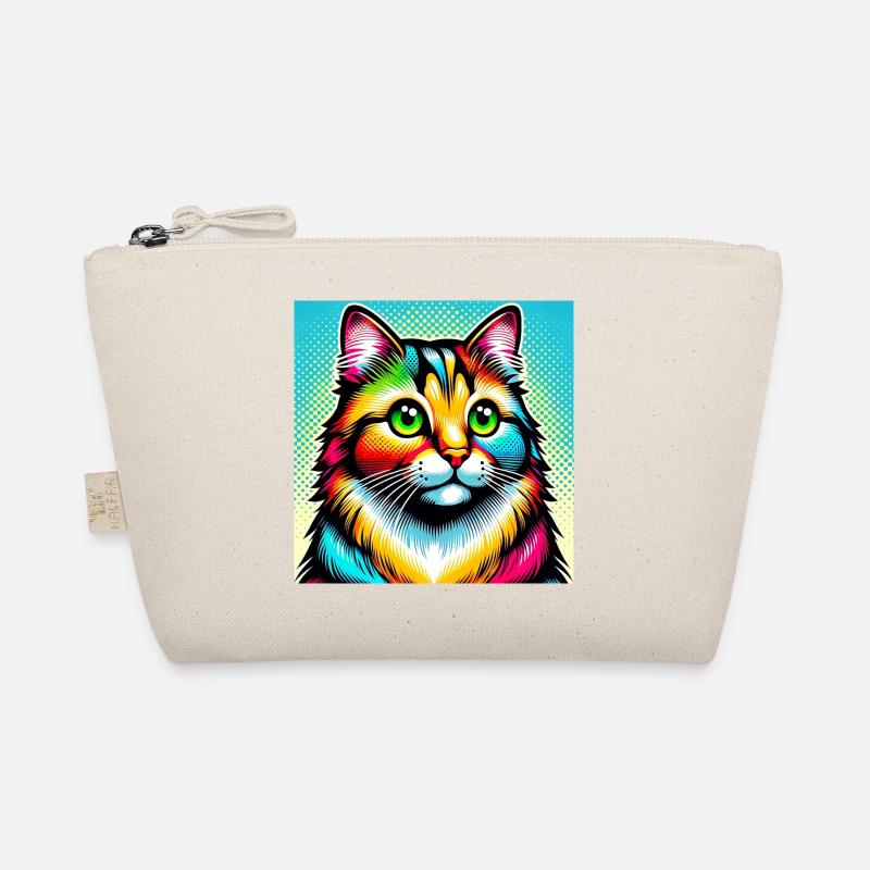 Katze Pop Art Bio-Täschchen