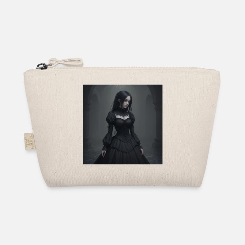 Gothic Viktorianisches Schwarzkleid Bio-Täschchen