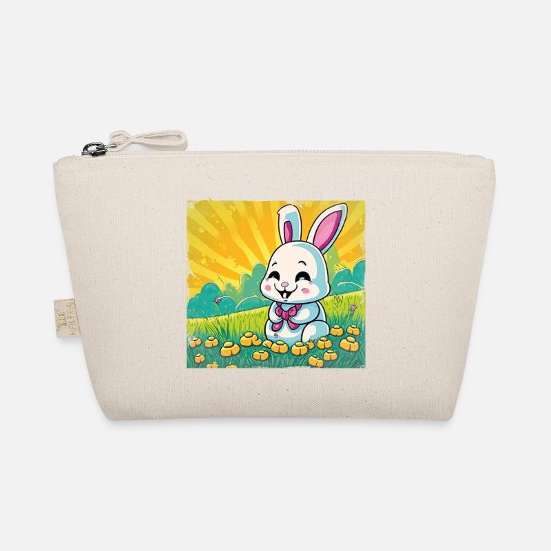 Bunny comic style funny Organic Pouch