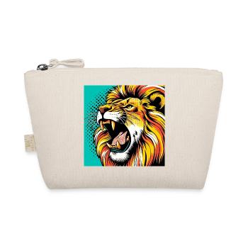Lion Pop Art - Trousse biologique - nature - Devant