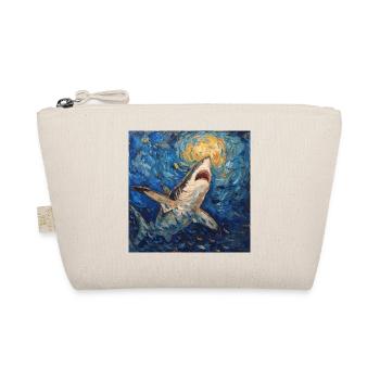Shark, Shark, Fish, Van Gogh, Starry Night - Organic Pouch - nature - Front