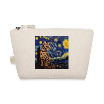 Ozelot, luchs, van gogh, sternennacht - Bio-Täschchen - Natur - Vorne
