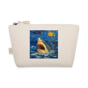Shark, Shark, Fish, Van Gogh, Starry Night - Organic Pouch - nature - Front
