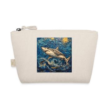 Shark, Shark, Fish, Van Gogh, Starry Night - Organic Pouch - nature - Front