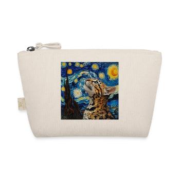Ozelot, luchs, van gogh, sternennacht - Bio-Täschchen - Natur - Vorne