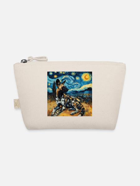hyäne, van gogh, sternennacht - Bio-Täschchen - Natur - Vorne